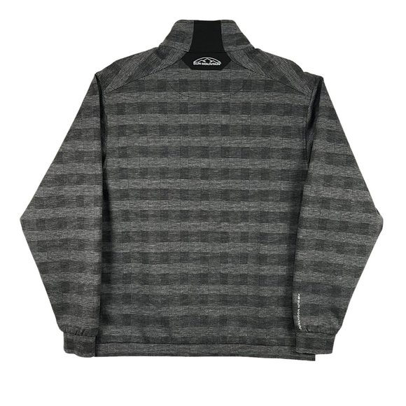 Sun Mountain Thermal Wear Men's M 1/4 Zip Mock Neck Golf Pullover Charcoal Gray - Picture 2 of 11